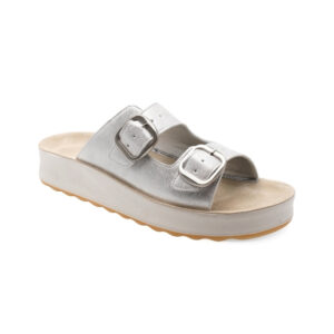 Art. C80129 CIABATTA DONNA PELLE LAMINATA